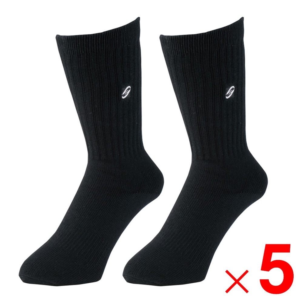 【送料無料】ニオイクリア×グラディエーター ニオイクリア 作業靴下 ハイパー クルー 先丸 2P ブラック LL G-8220 ×5個 セット販売