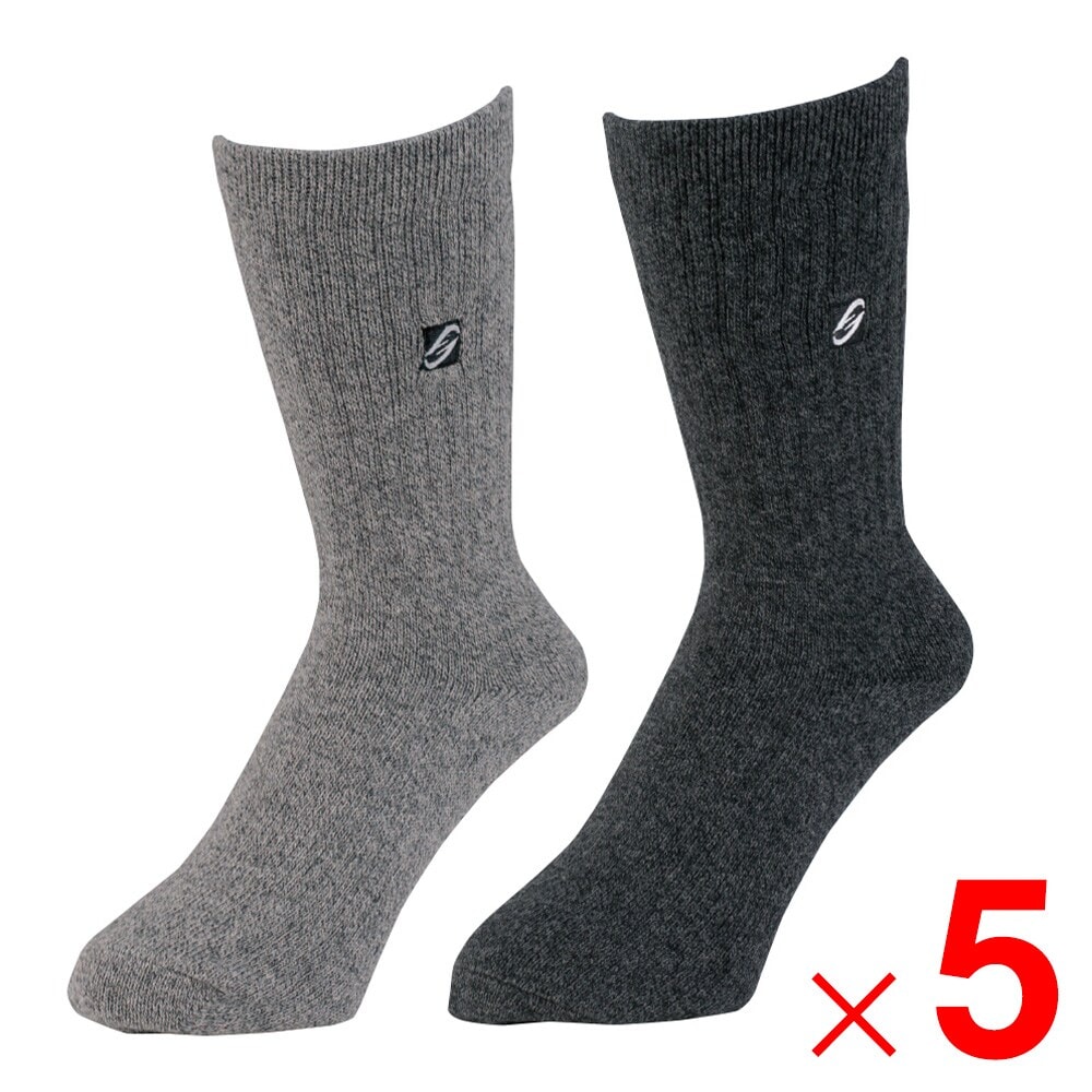 【送料無料】ニオイクリア×グラディエーター ニオイクリア 作業靴下 ハイパー クルー先丸 2P モクMIX LL G-8220 ×5個 セット販売