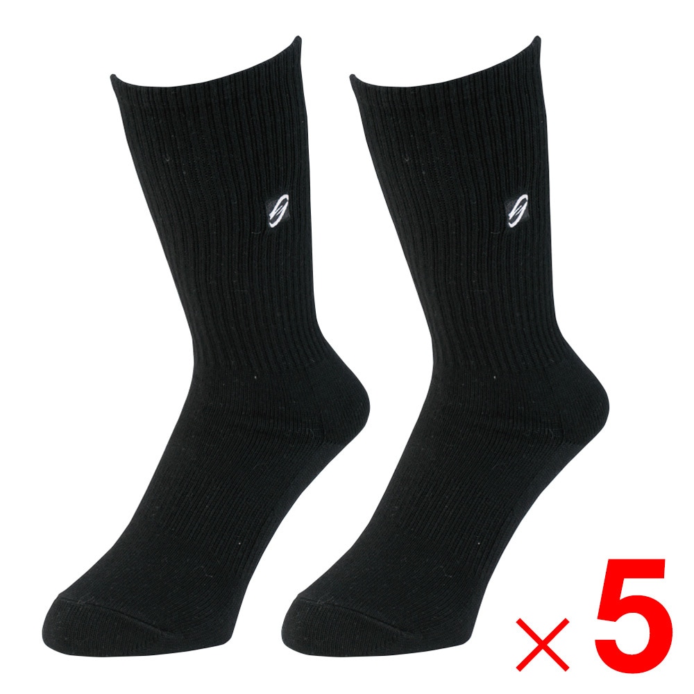 【送料無料】ニオイクリア×グラディエーター ニオイクリア 作業靴下 90°クルー先丸 2P ブラック L G-8420 ×5個 セット販売