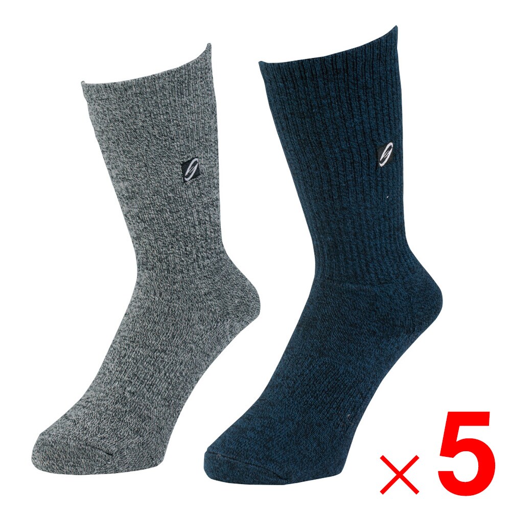 【送料無料】ニオイクリア×グラディエーター ニオイクリア 作業靴下 90°クルー先丸 2P モクMIX LL G-8420 ×5個 セット販売