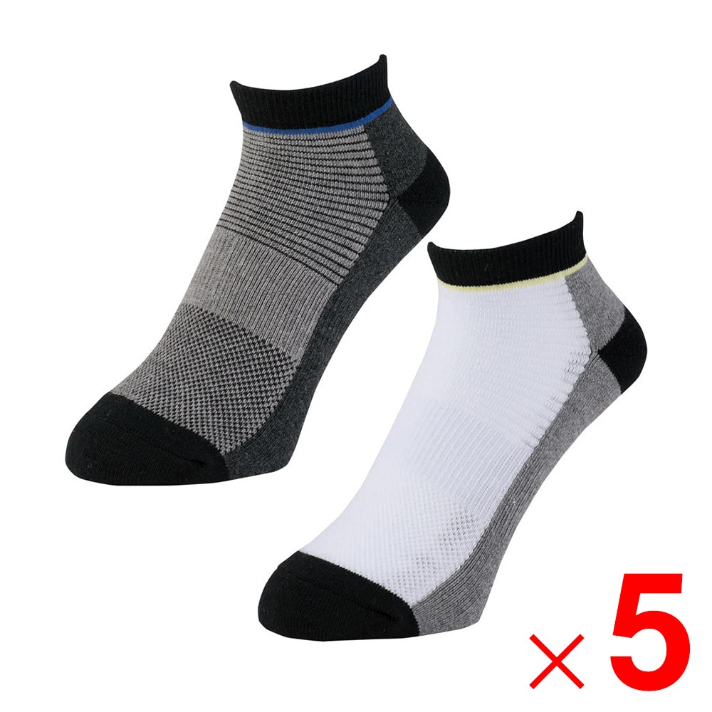 【送料無料】ニオイクリア×グラディエーター ニオイクリア 作業靴下 スニーカー先丸 2P MIX F G-9217 ×5個 セット販売