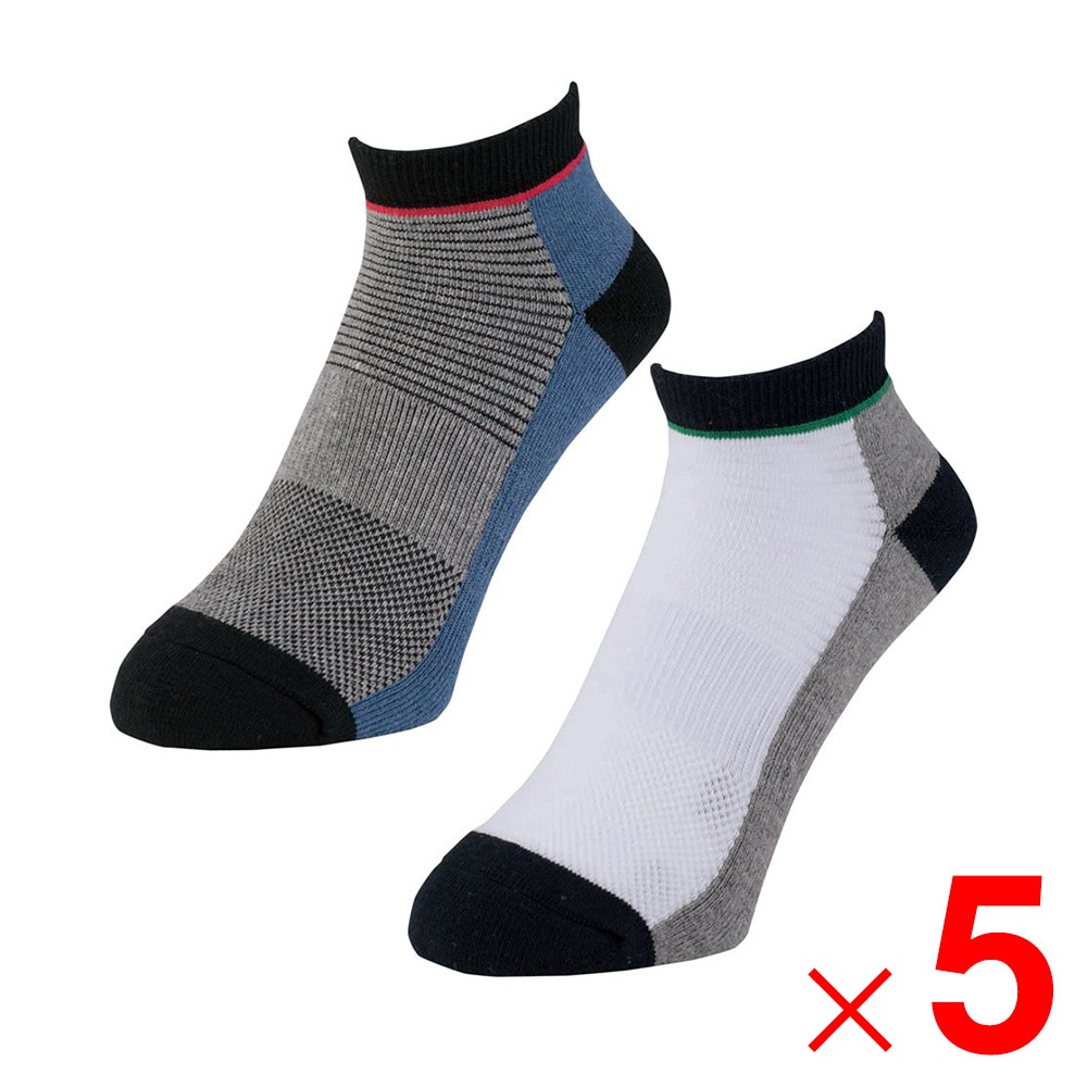 【送料無料】ニオイクリア×グラディエーター ニオイクリア 作業靴下 スニーカー先丸 2P MIX F G-9247 ×5個 セット販売