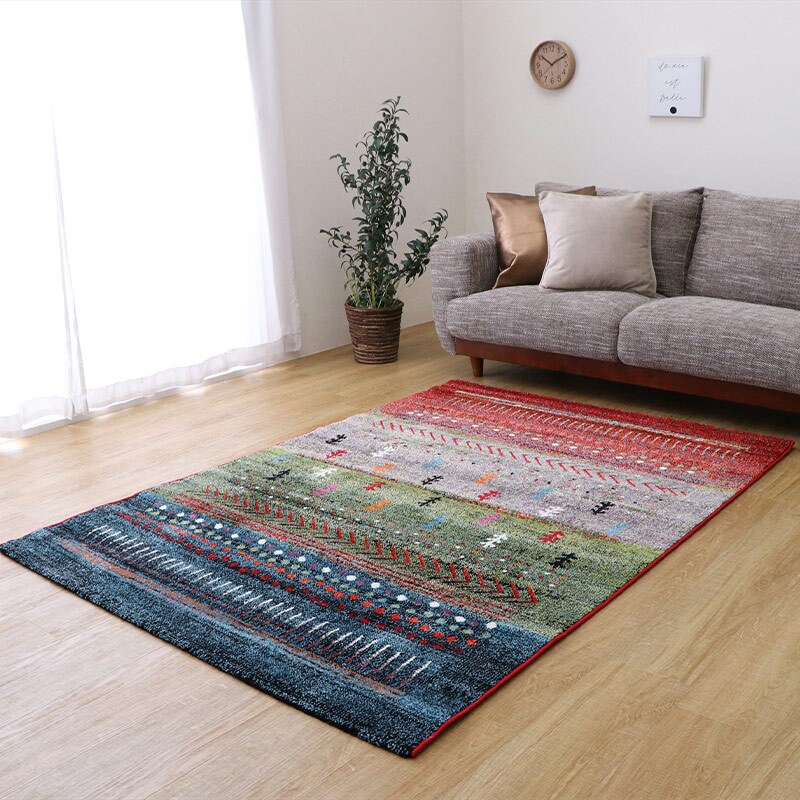 送料無料】トルコ製 ウィルトンラグ マリア 160×230cm グリーン 耐久性