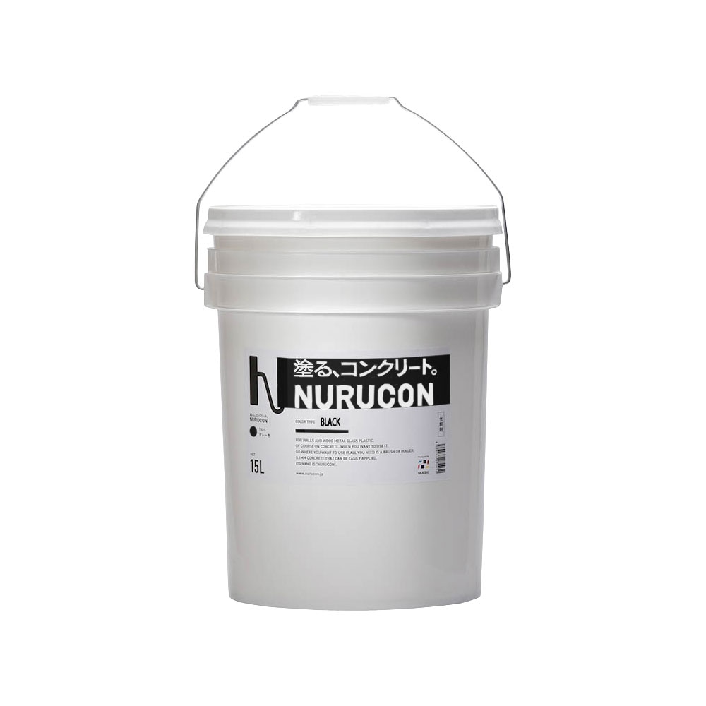 【送料無料】タイハク NURUCON ヌルコン 水性コンクリート用化粧剤 高濃度タイプ 15L ブラック