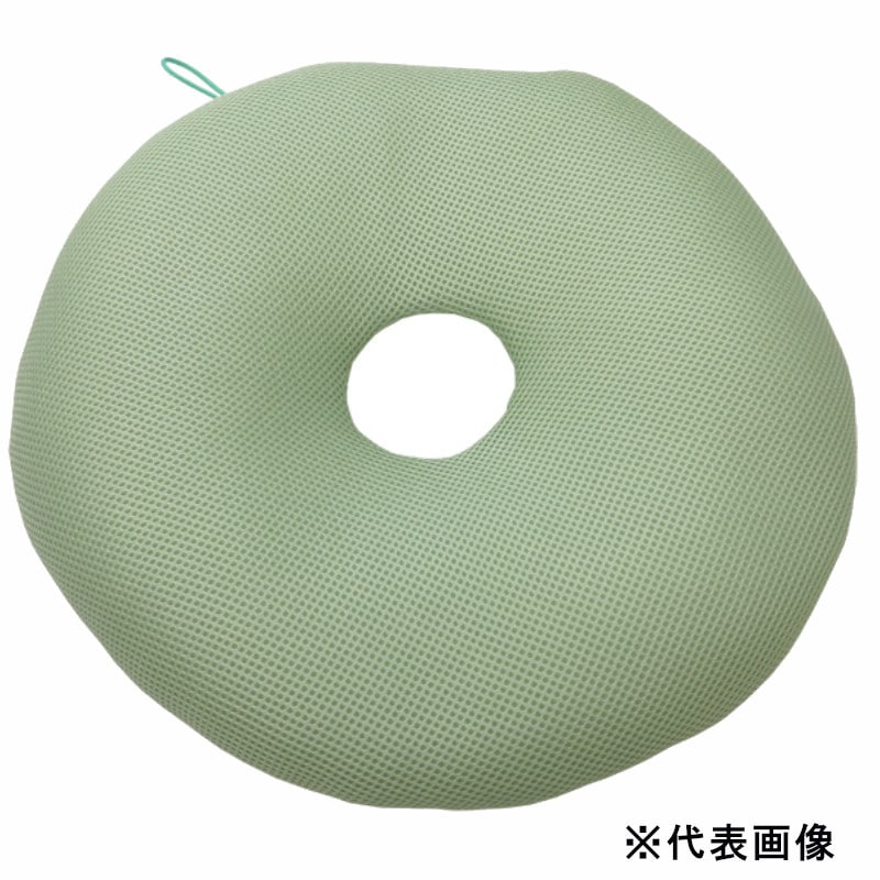 【送料無料】抗菌円座バスクッション グリーン 径30cm 【メーカー直送・代引不可・置配不可・配送地域限定】