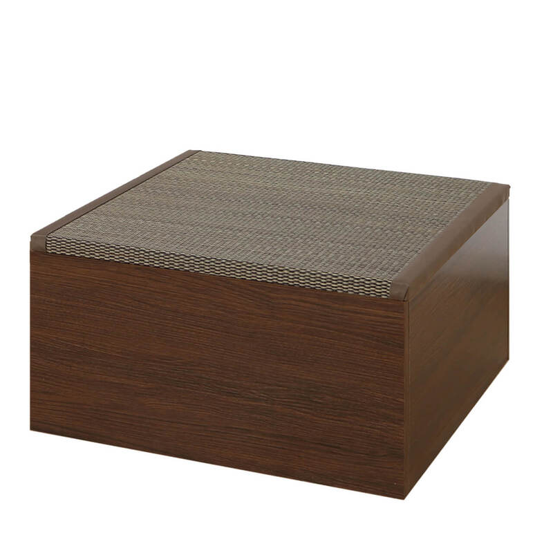 【送料無料】畳ボックス ロー ブラウン い草ブラウン 【メーカー直送・代引不可・置配不可・配送地域限定】