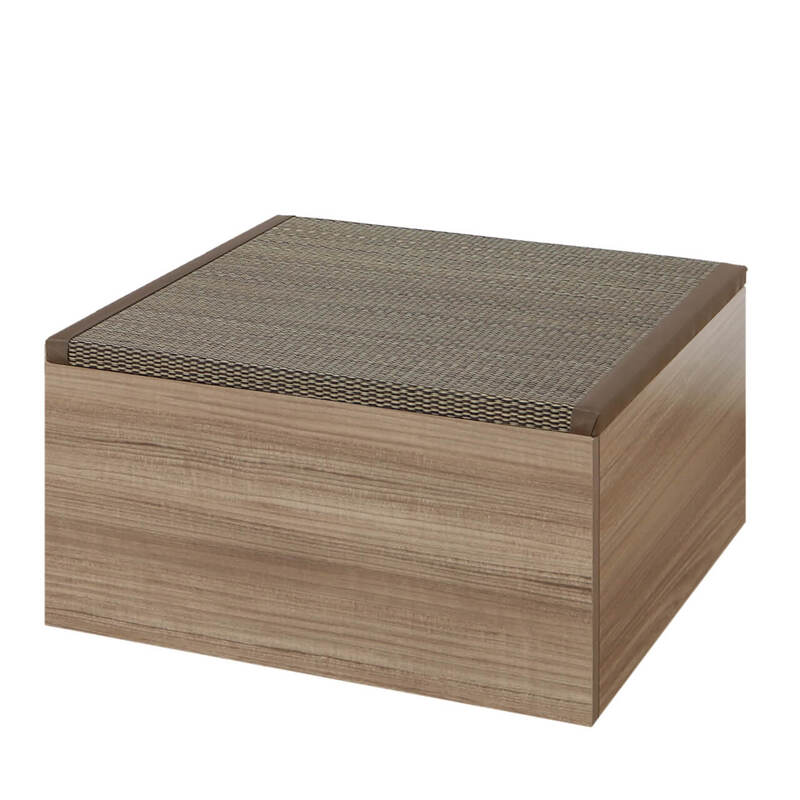 【送料無料】畳ボックス ロー グレー い草ブラウン 【メーカー直送・代引不可・置配不可・配送地域限定】