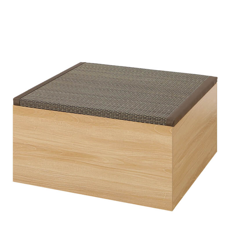 【送料無料】畳ボックス ロー ナチュラル い草ブラウン 【メーカー直送・代引不可・置配不可・配送地域限定】