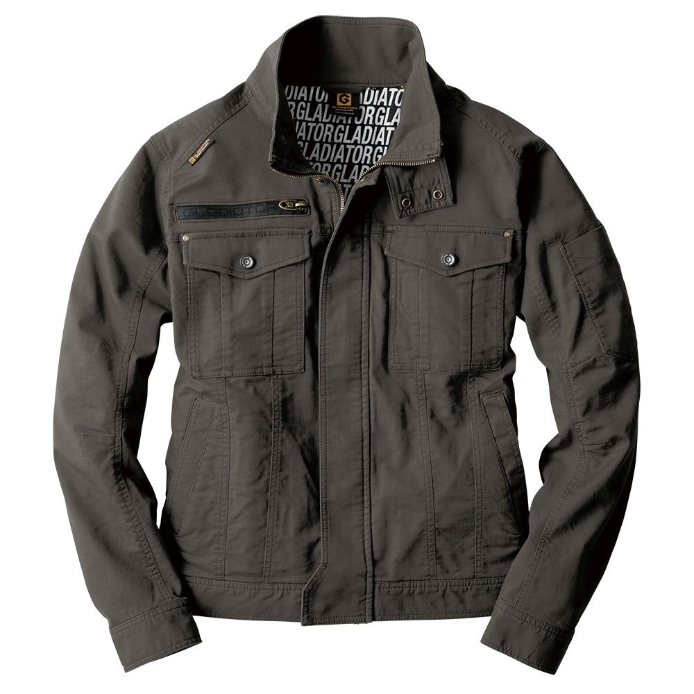 【送料無料】グラディエーター ストレッチコードピケ ジャケット アーミー 5L GA-3910