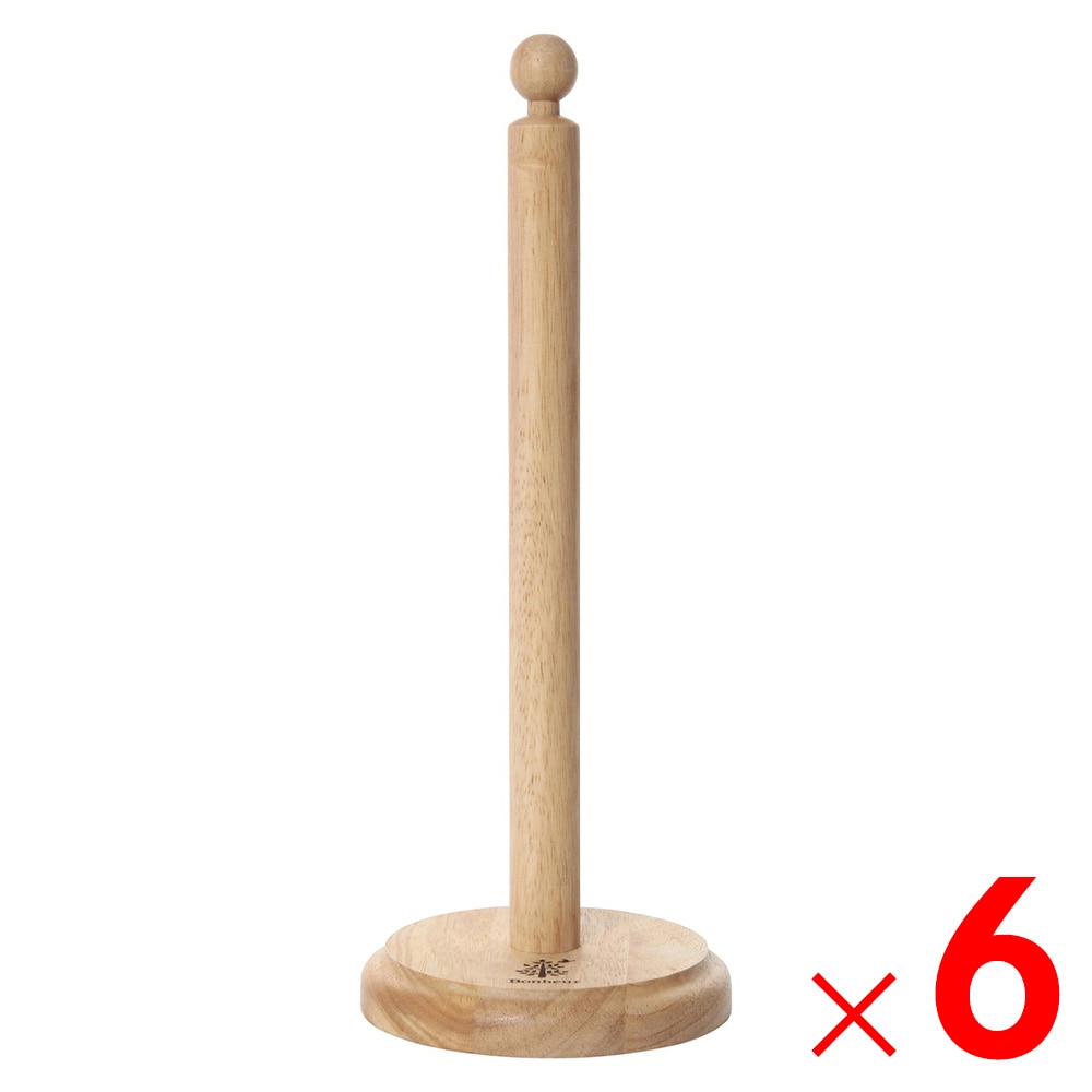 【送料無料】不二貿易 木製キッチンペーパーホルダー ボヌール 22431×6個 セット販売 【メーカー直送・代引不可・置配不可・配送地域限定】