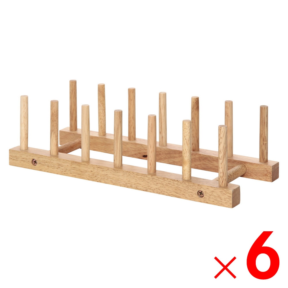 【送料無料】不二貿易 木製ディッシュスタンド ボヌール 23791×6個 セット販売 【メーカー直送・代引不可・置配不可・配送地域限定】