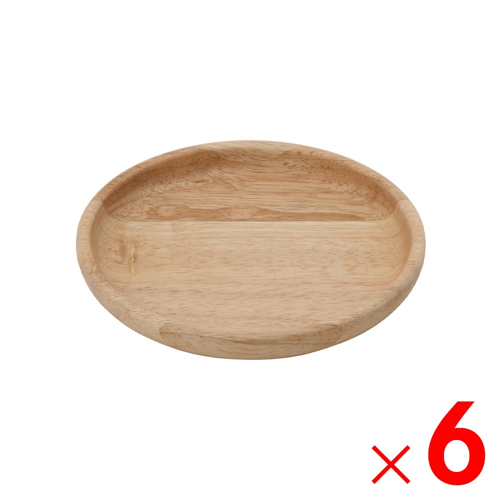 【送料無料】不二貿易 木製ラウンドディッシュS ボヌール SS2.00560×6個 セット販売 【メーカー直送・代引不可・置配不可・配送地域限定】