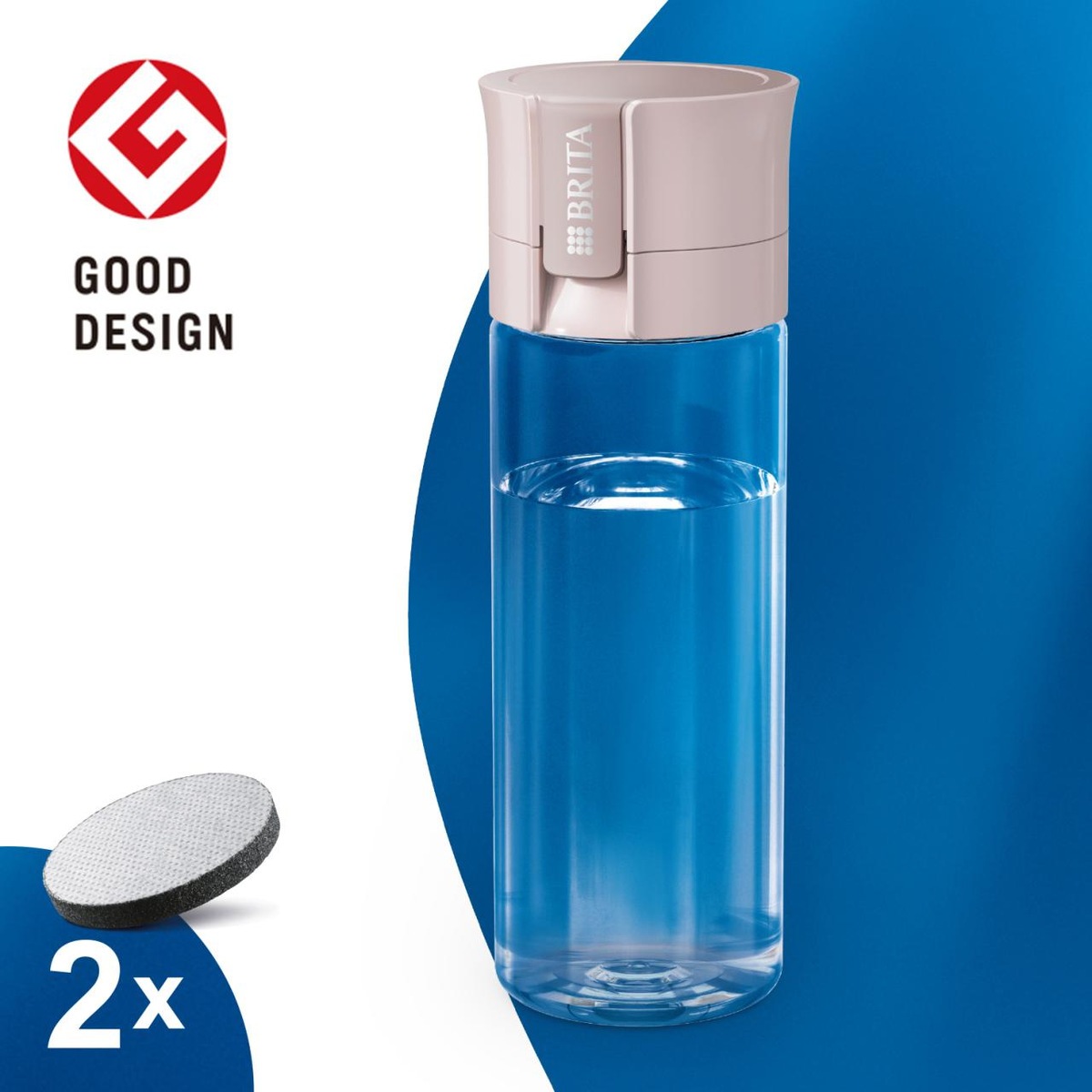 ブリタ BRITA ボトル型浄水器 モーヴローズ 600ml | 水廻り・水道用品