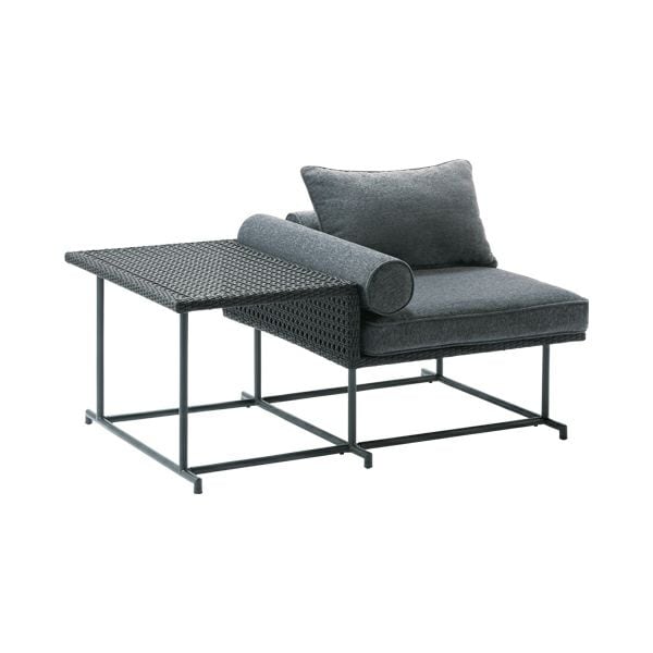 【送料無料】パティオプティ MAシリーズ ソファ シングル サイドテーブル付き 660-153 【メーカー直送・代引不可・置配不可】