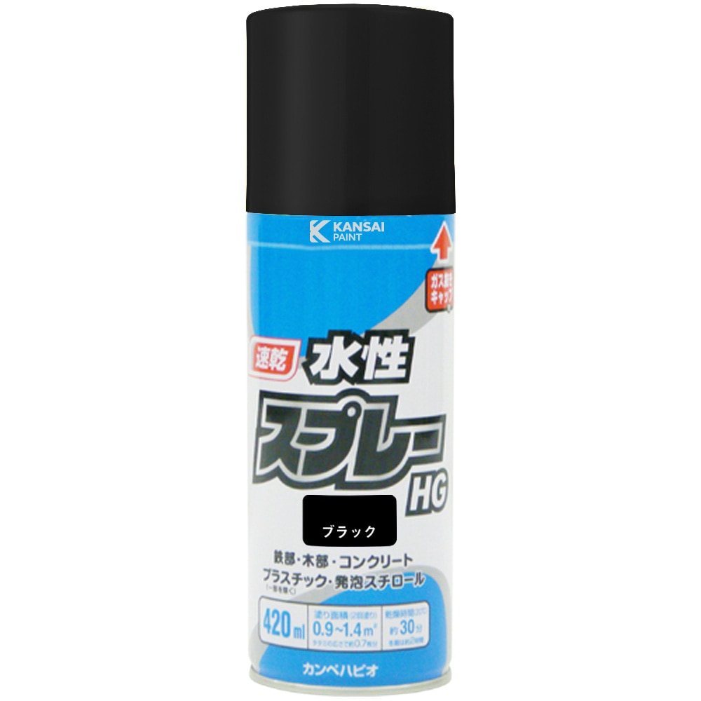 カンペハピオ 水性スプレーHG 420ml ブラック