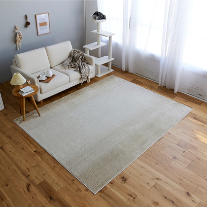 【送料無料】スミノエ ラグマット マール2 190×240cm アイボリー 【メーカー直送・代引不可・置配不可】