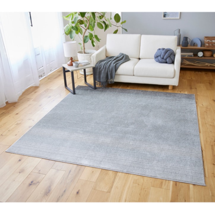 【送料無料】スミノエ ラグマット マール2 190×190cm ダークグレー 【メーカー直送・代引不可・置配不可】