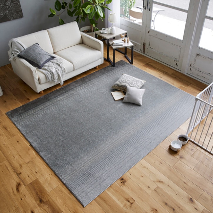 【送料無料】スミノエ ラグマット マール2 190×240cm ダークグレー 【メーカー直送・代引不可・置配不可】