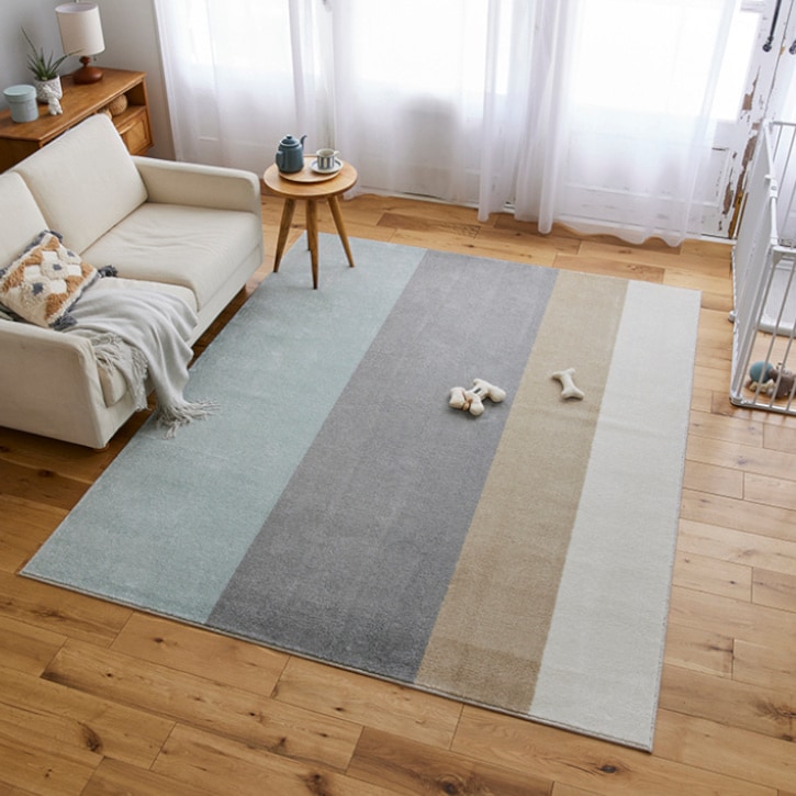 【送料無料】スミノエ ラグマット ワグ 190×240cm ペールブルー 【メーカー直送・代引不可・置配不可】