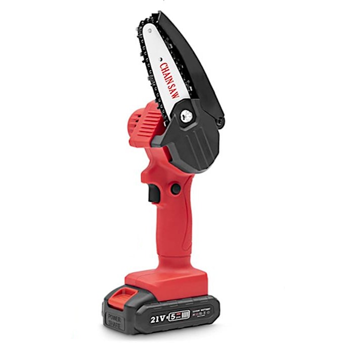 送料無料】デジタルランド 超軽量 コードレスLED付き電動チェーンソー