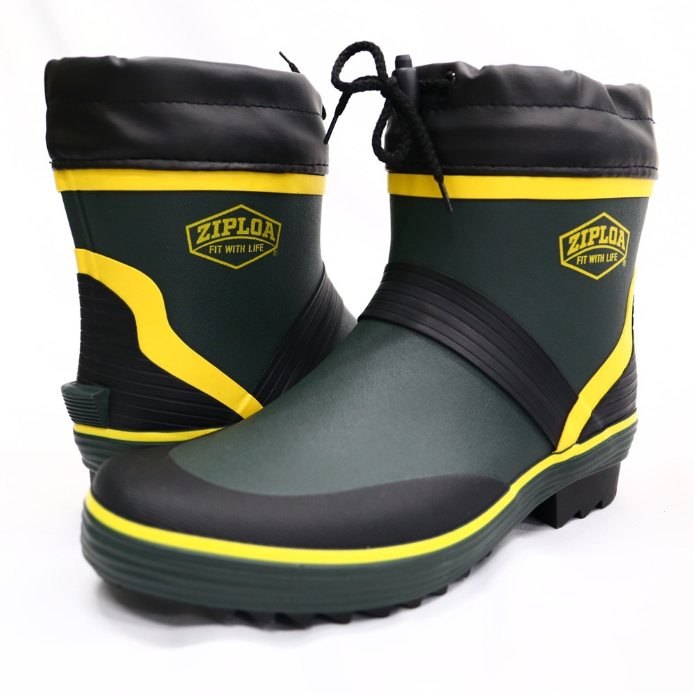送料無料】ジプロア セーフティ長編みブーツ 半長靴 ファスナー付