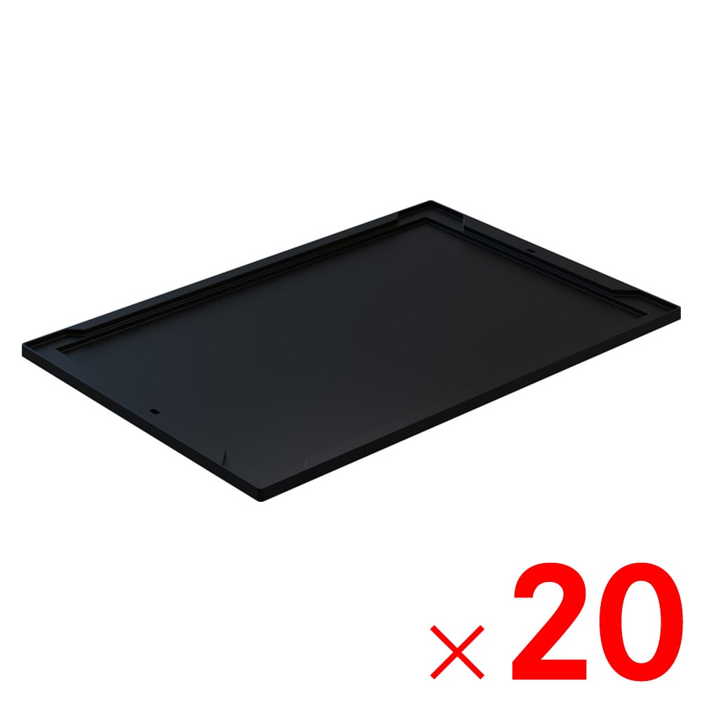 【送料無料】【法人限定】サンコー オリコン 55、75 フタ 導電 ブラック 702910-00 ×20個 セット販売 【メーカー直送・代引不可・置配不可】