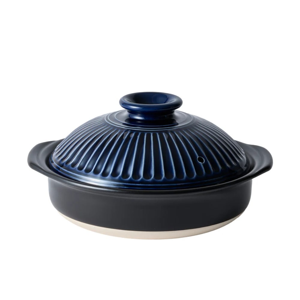 送料無料】銀峯 菊花 8号鍋 瑠璃 土鍋 2～3人用 | キッチン・調理器具