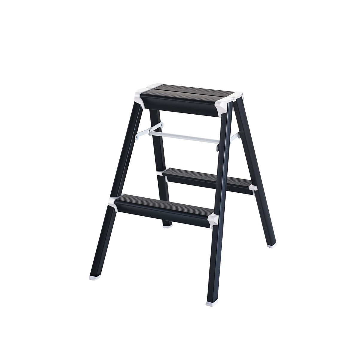 【送料無料】【法人限定】長谷川工業 踏台 高さ56cm ブラック SK2.0-06BK 【メーカー直送・代引不可・置配不可・配送地域限定】