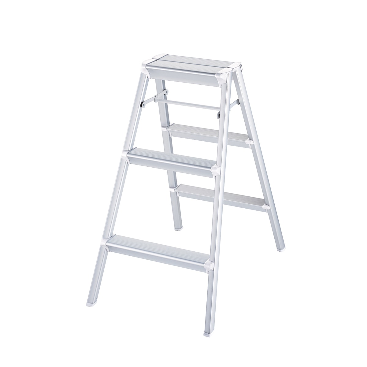 【送料無料】【法人限定】長谷川工業 踏台 高さ79cm シルバー SK2.0-08S 【メーカー直送・代引不可・置配不可・配送地域限定】