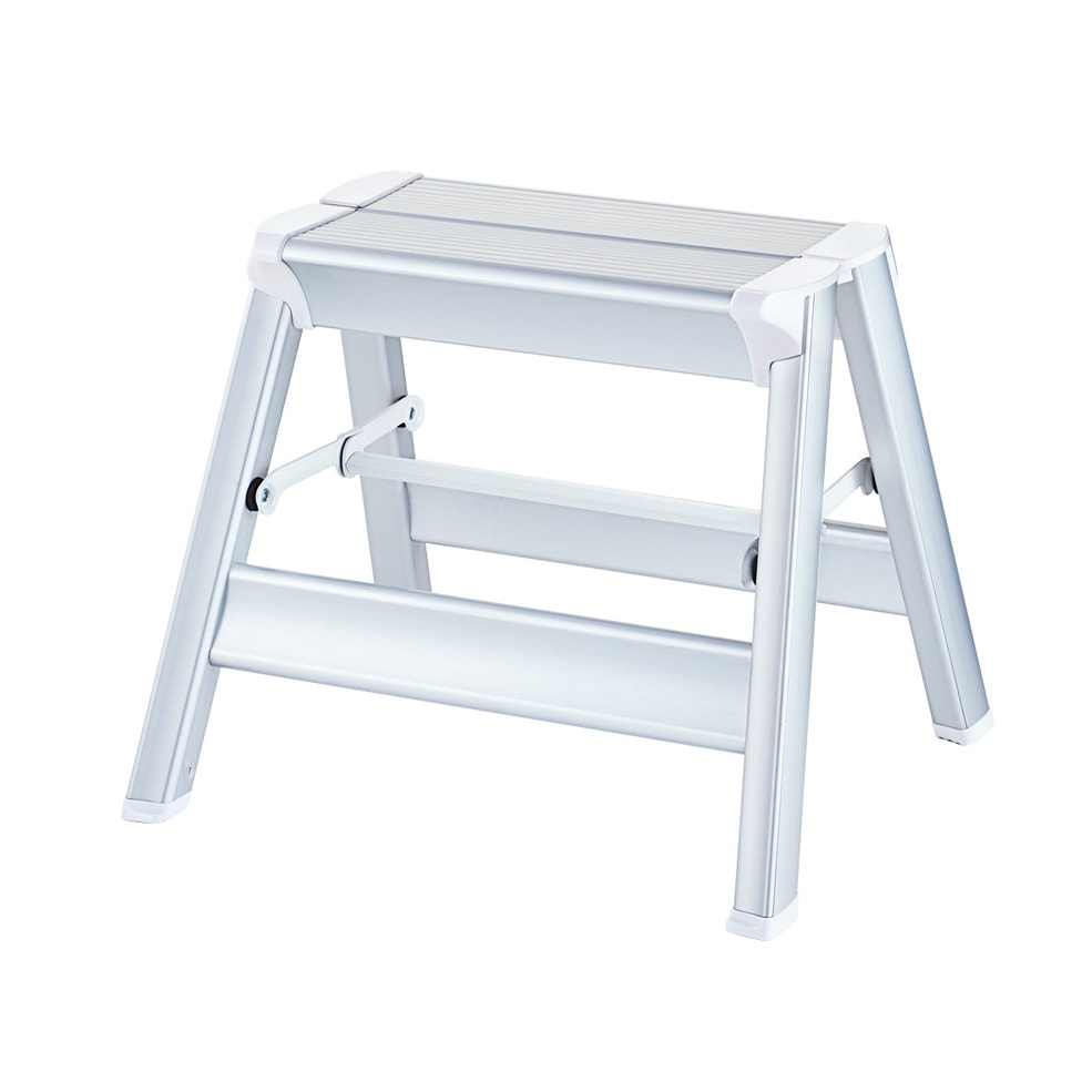 【送料無料】【法人限定】長谷川工業 踏台 高さ30cm シルバー SK2.0-03S 【メーカー直送・代引不可・置配不可・配送地域限定】