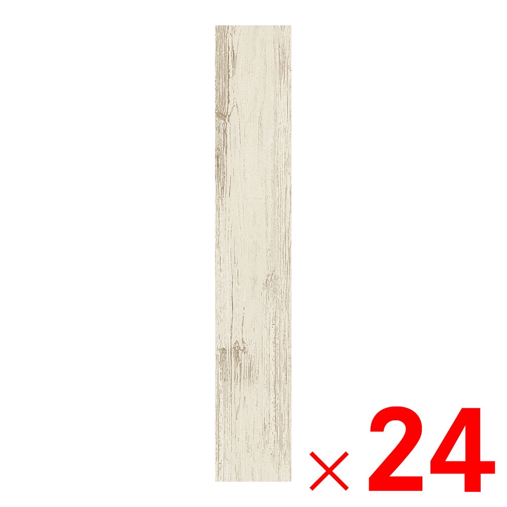 【送料無料】東リ 吸着塩ビタイル ゆかペタ YKP110 ホワイトペイントウッド ×24個 セット販売