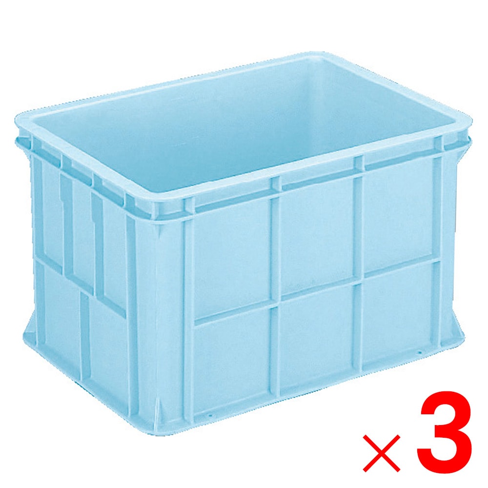 【送料無料】【法人限定】サンコー ジャンボックス #100 ライトブルー 210500-00 ×3個 セット販売 【メーカー直送・代引不可・置配不可】