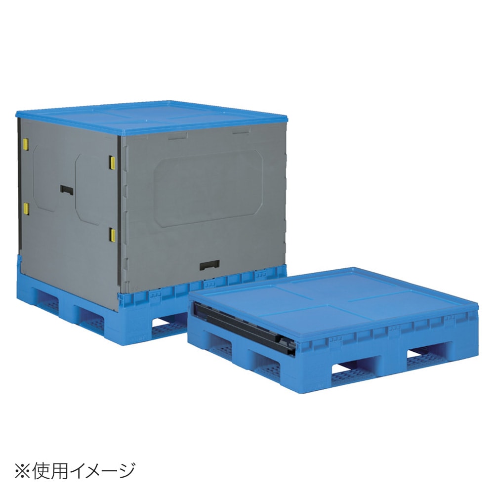 【送料無料】【法人限定】サンコー コンパレッター F#1000-2B ライトグレー/ブルー 806640-01 【メーカー直送・代引不可・置配不可】