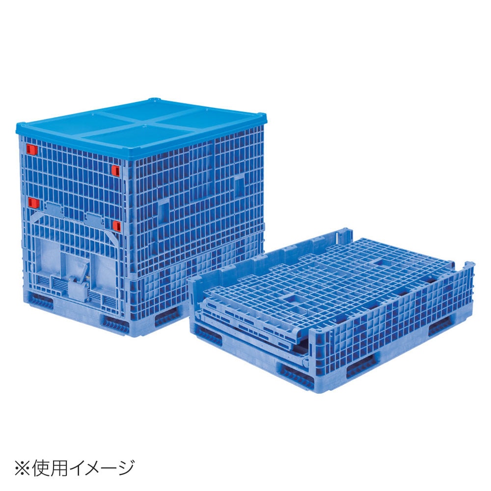 【送料無料】【法人限定】サンコー コンパレッター F#1400 ブルー 805850-00 【メーカー直送・代引不可・置配不可】