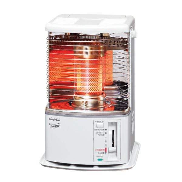 【送料無料】トヨトミ 反射形石油ストーブ シングル燃焼 スリムタイプ RSH2924-W ホワイト