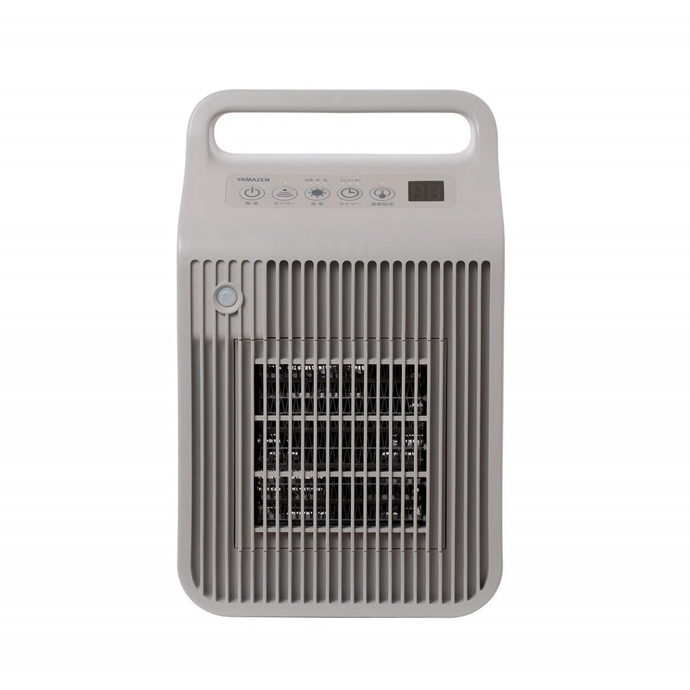 【送料無料】山善 セラミックヒーター 小型 DSF-VE121-GW