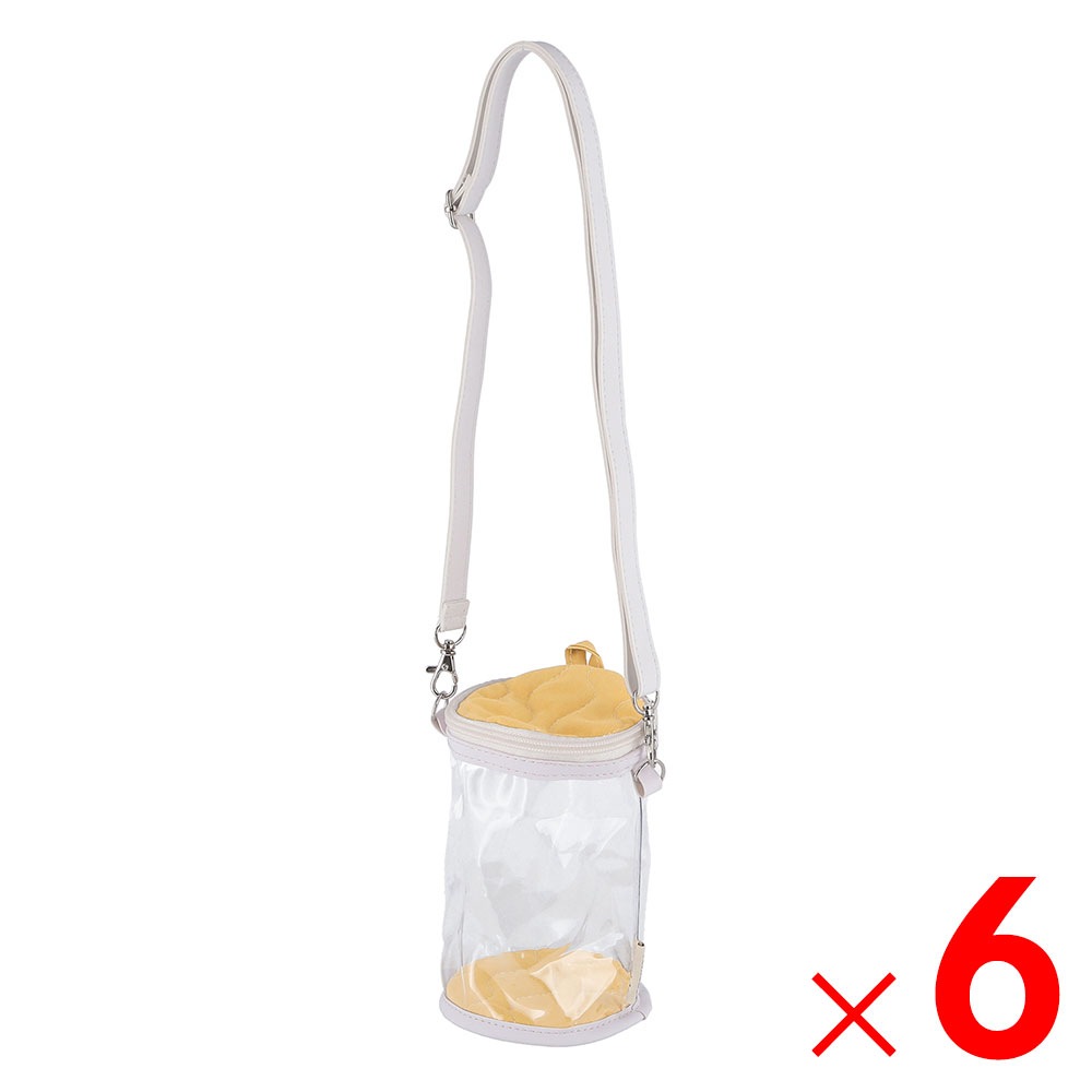 送料無料】推し活 ぬいぐるみクリアバッグ イエロー 53934×6個 セット