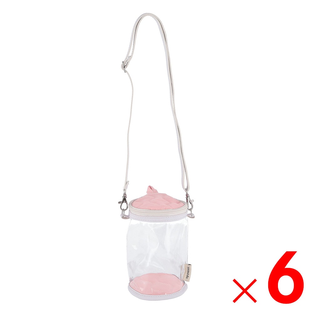 送料無料】推し活 ぬいぐるみクリアバッグ アイボリー 53939×6個