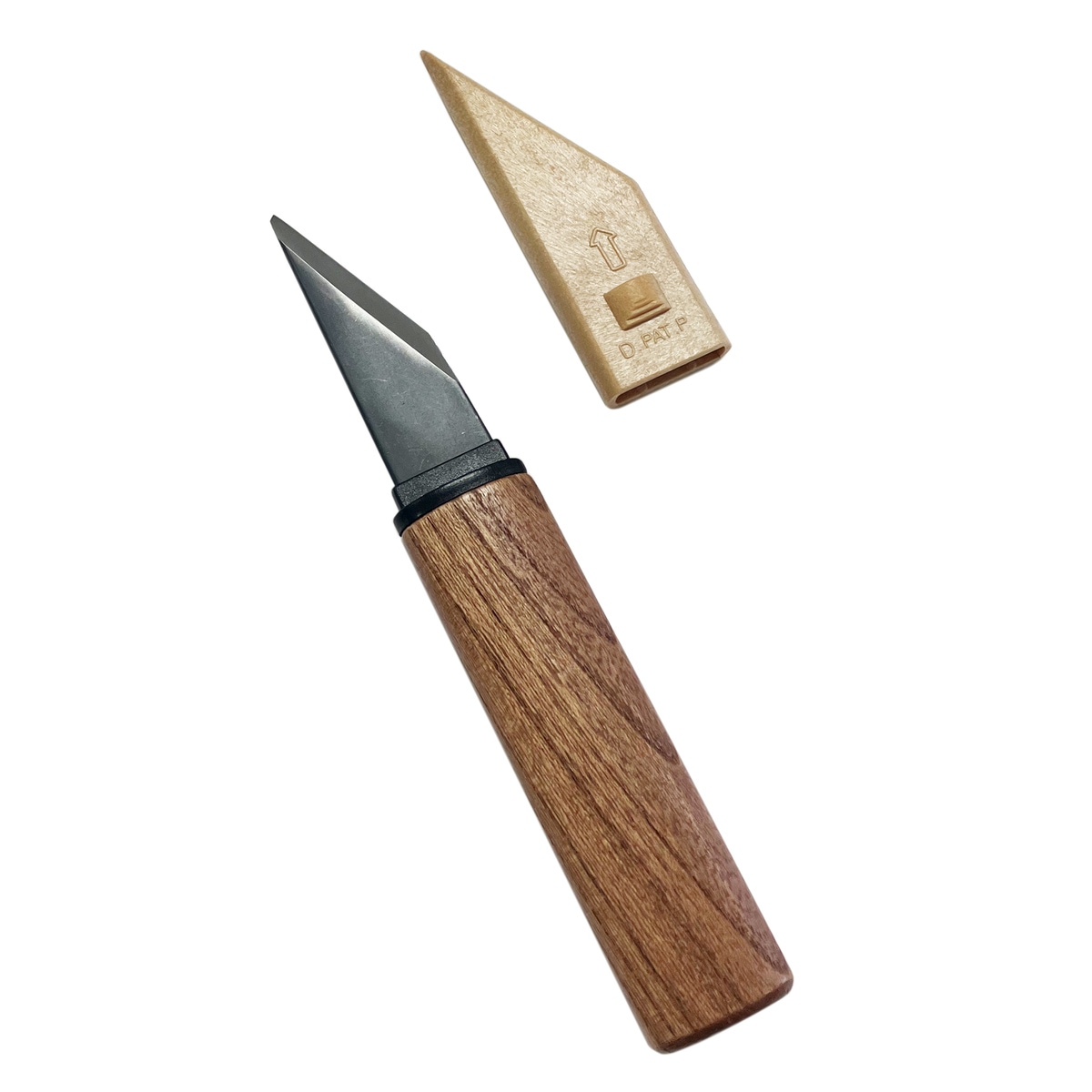 バチ型曲テコ ☆ 寸６ バール 特殊刃物 大工道具 彫刻 鑿 鉋 三木章刃物本舗｜木彫たたき鑿 浅丸型/浅丸曲型-たたき鑿