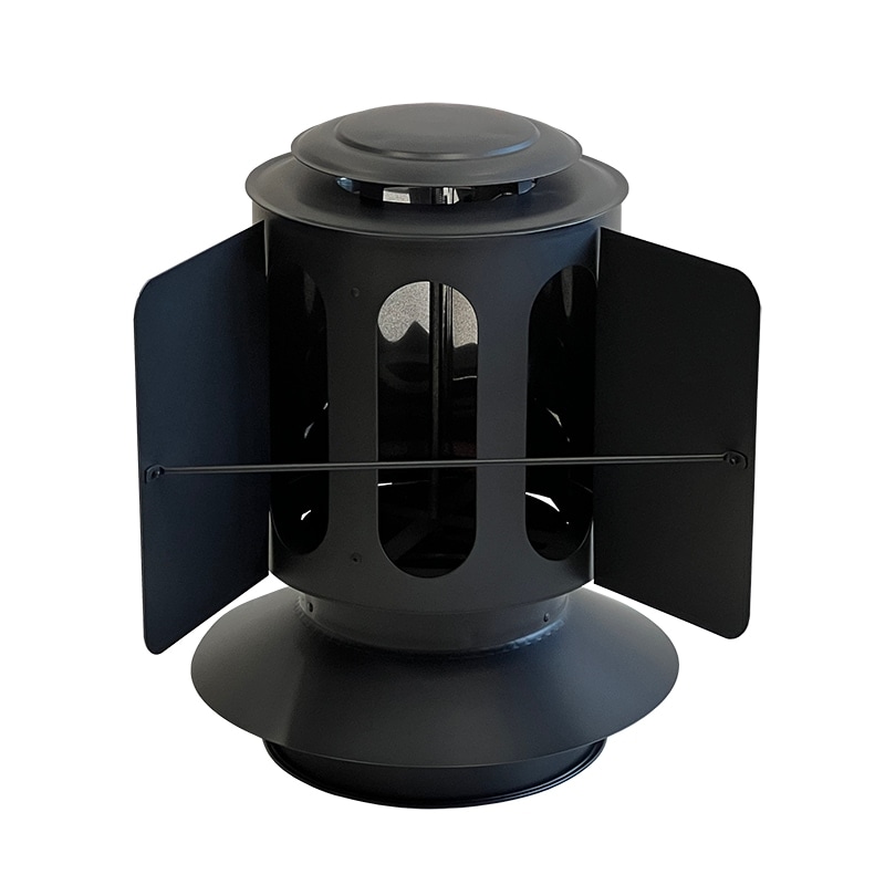 【送料無料】ホンマ製作所 黒耐熱 二重断熱煙突用 ウエザートップ φ150mm