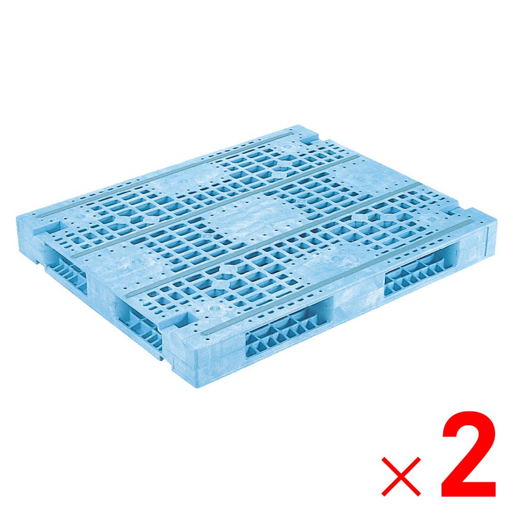 【送料無料】【法人限定】サンコー パレット R4-1012F-4 ライトブルー 812077-01 ×2個 セット販売 【メーカー直送・代引不可・置配不可】