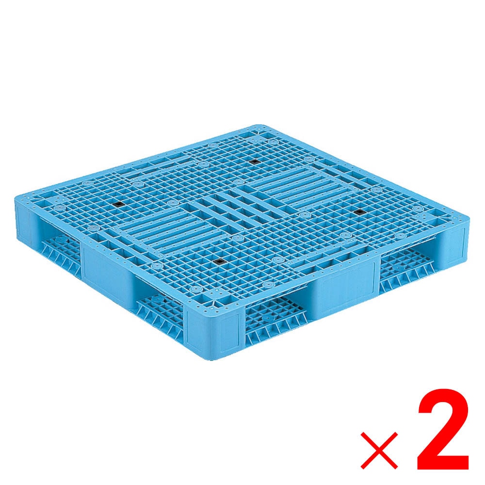 【送料無料】【法人限定】サンコー パレット R4-1111-2 ライトブルー 812107-00 ×2個 セット販売 【メーカー直送・代引不可・置配不可】