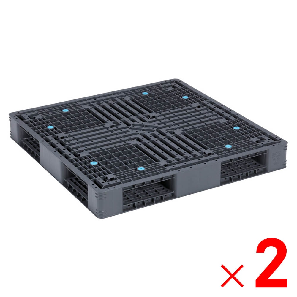 【送料無料】【法人限定】サンコー パレット R4-1111-7 グレー 812146-00 ×2個 セット販売 【メーカー直送・代引不可・置配不可】