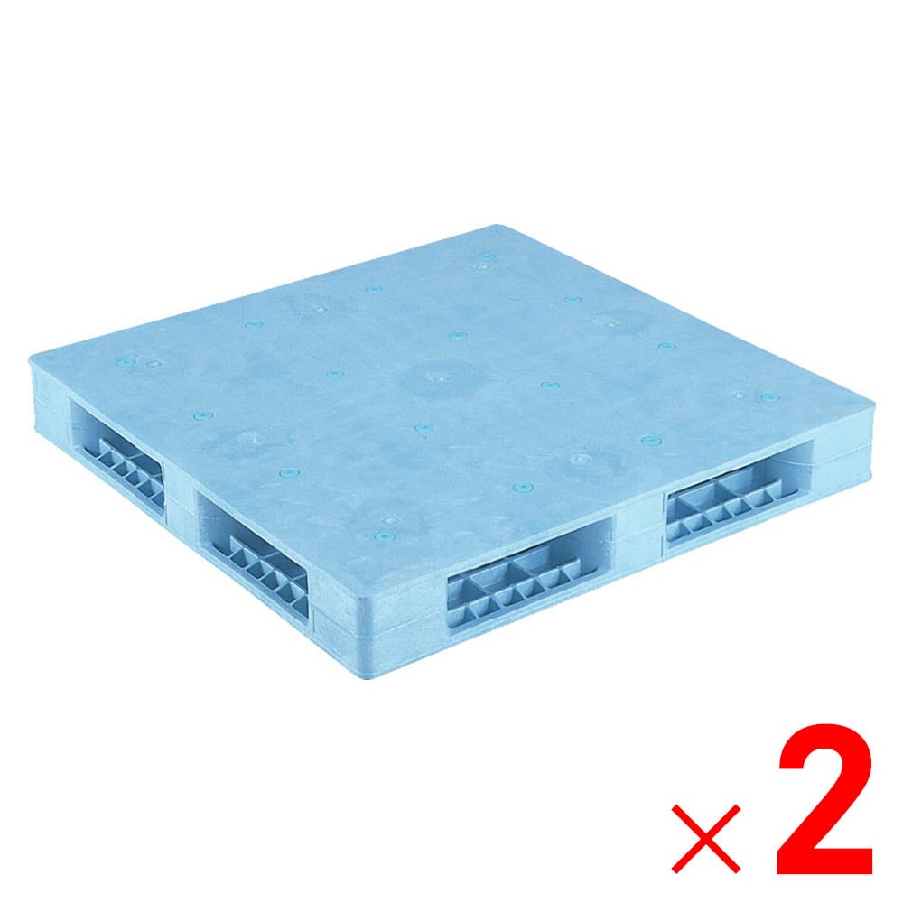 【送料無料】【法人限定】サンコー パレット R4-1111F ライトブルー 812151-01 ×2個 セット販売 【メーカー直送・代引不可・置配不可】
