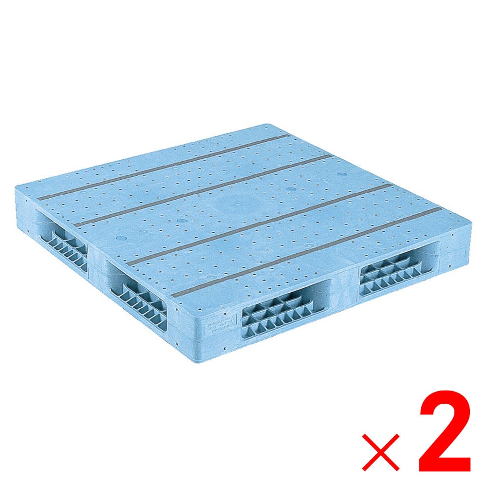 【送料無料】【法人限定】サンコー パレット R4-1111F-3 ライトブルー 812189-01 ×2個 セット販売 【メーカー直送・代引不可・置配不可】