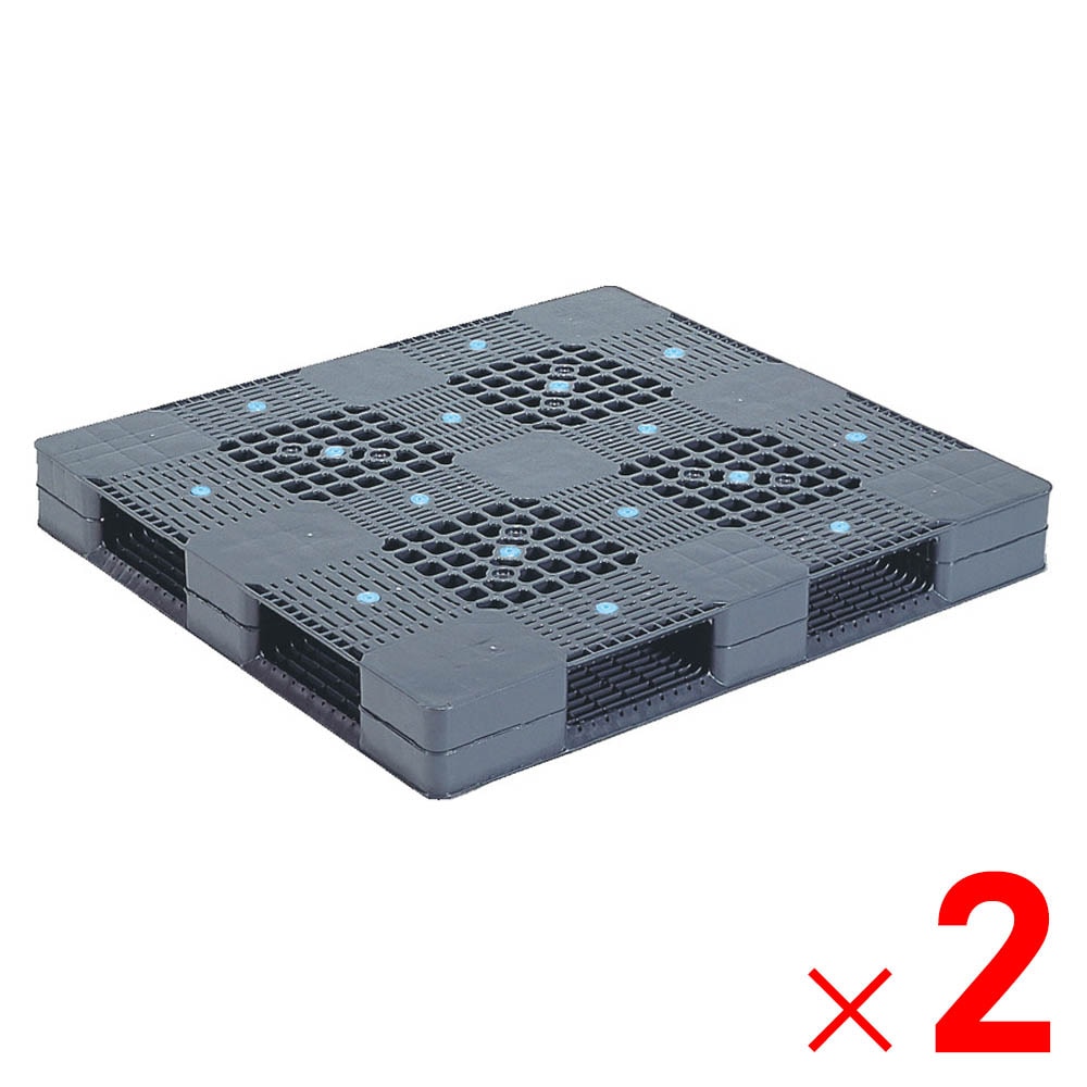 【送料無料】【法人限定】サンコー パレット R4-1112 グレー 813002-01 ×2個 セット販売 【メーカー直送・代引不可・置配不可】