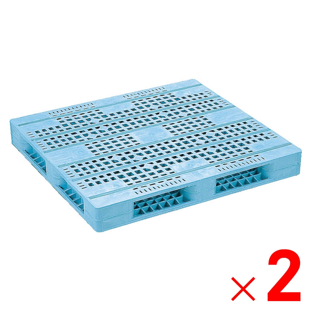 【送料無料】【法人限定】サンコー パレット R4-1112F ライトブルー 813201-01 ×2個 セット販売 【メーカー直送・代引不可・置配不可】