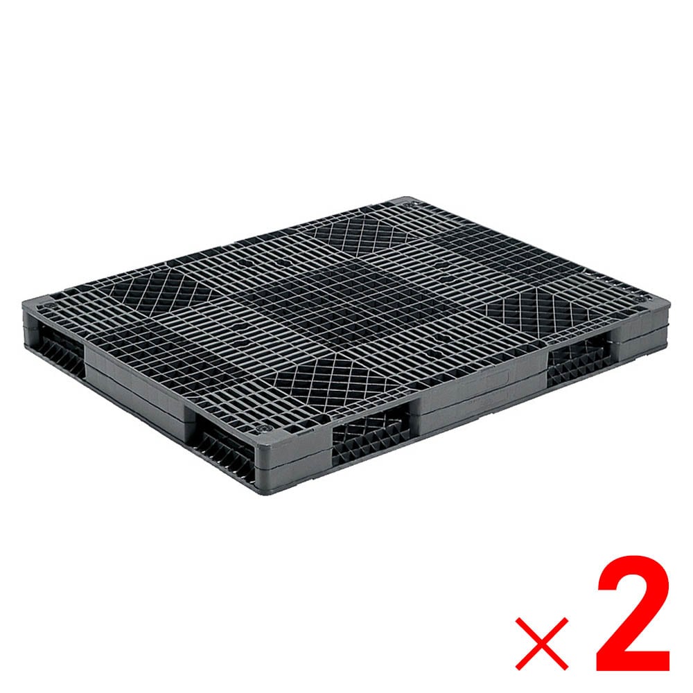 【送料無料】【法人限定】サンコー パレット R4-1114-2 グレー 816302-03 ×2個 セット販売 【メーカー直送・代引不可・置配不可】