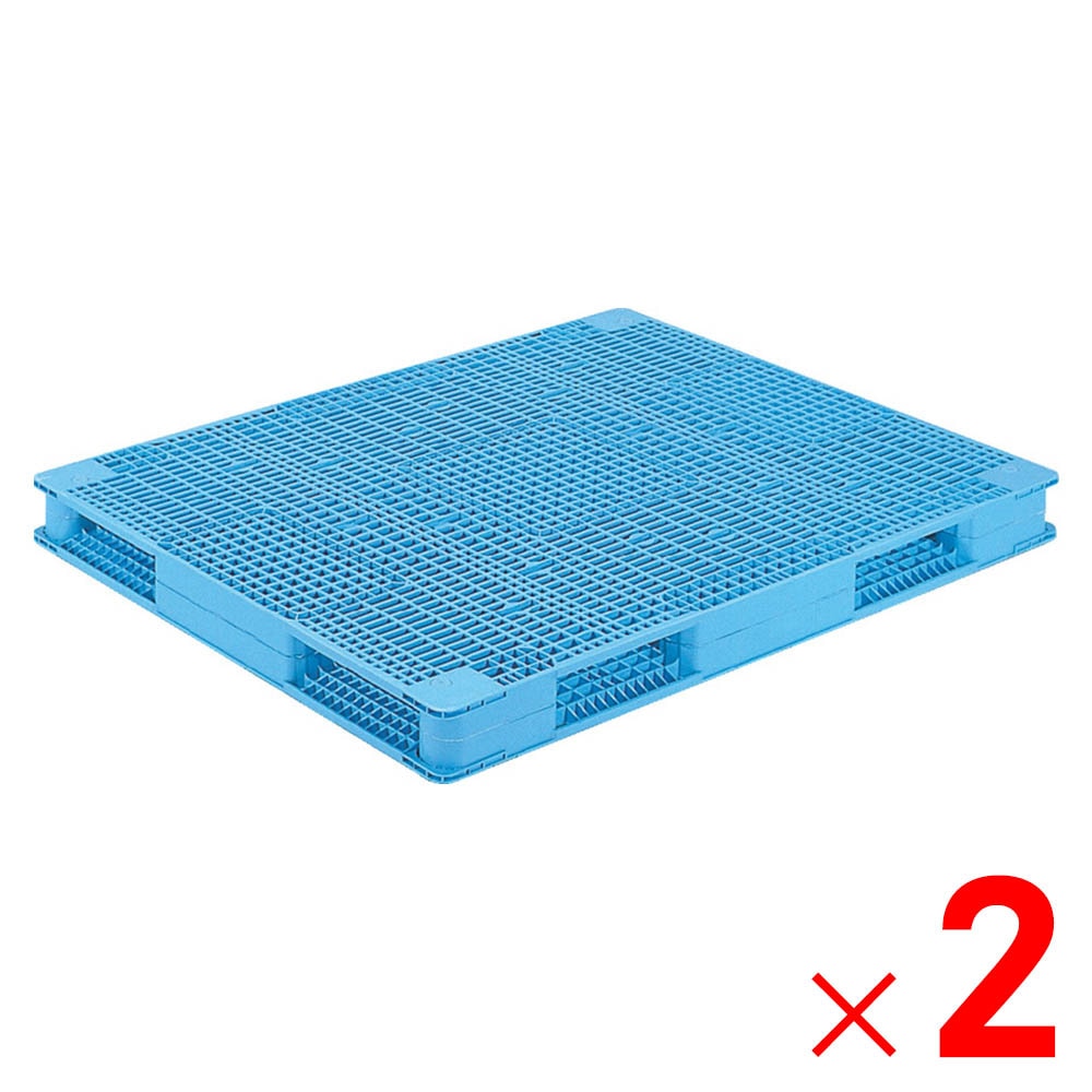 【送料無料】【法人限定】サンコー パレット R4-1114-4 ライトブルー 816308-01 ×2個 セット販売 【メーカー直送・代引不可・置配不可】