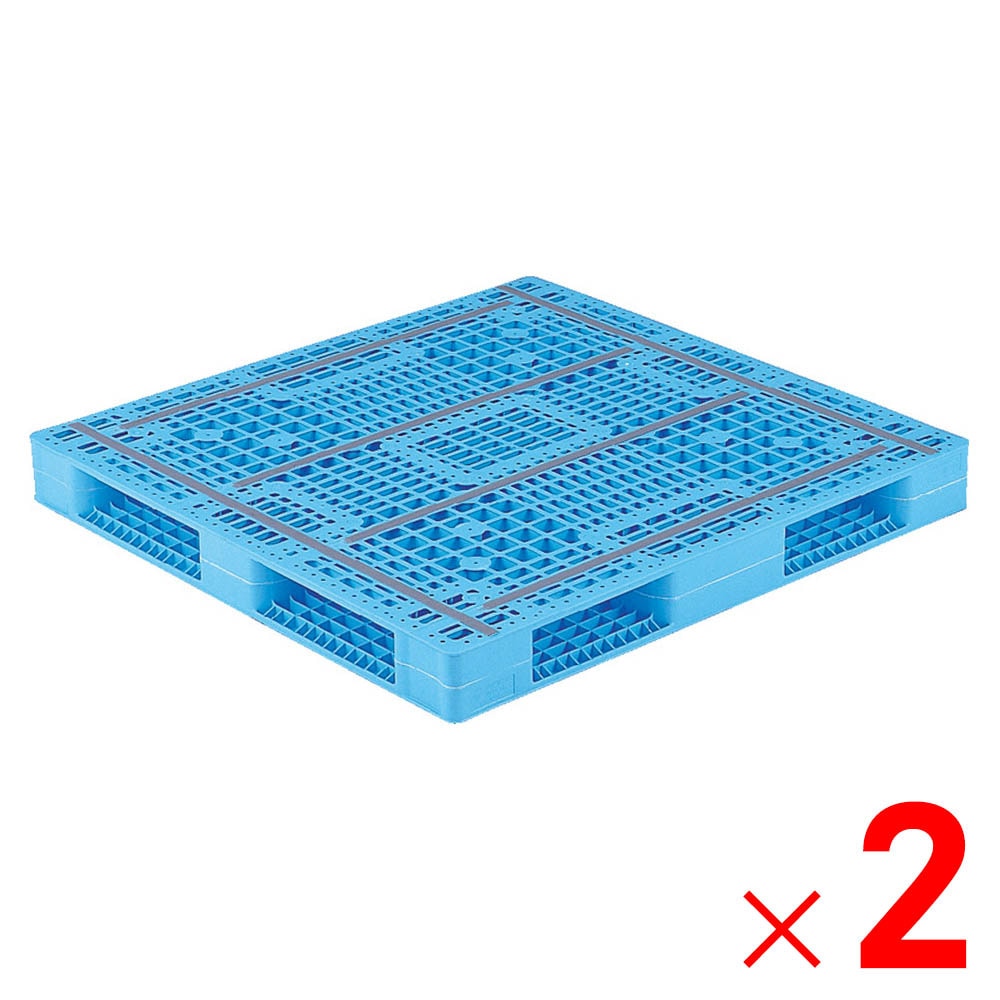 【送料無料】【法人限定】サンコー パレット R4-112116 ライトブルー 813054-01 ×2個 セット販売 【メーカー直送・代引不可・置配不可】